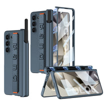 Load image into Gallery viewer, Magnetic Hinge Pen Box Shockproof Phone Case With Screen Protector &amp; Wristband For Galaxy Z Fold6
