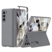 Load image into Gallery viewer, Luxury Leather Shockproof Phone Case With Back Screen Protector For Galaxy Z Fold6
