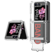 Load image into Gallery viewer, Luxury Anti-fall Protective Phone Case With Wrist Strap Bracket For Galaxy Z Flip6 Flip5 Flip4
