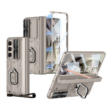 Load image into Gallery viewer, Armor Shockproof Ring Holder Pen Box Phone Case With Screen Protector For Galaxy Z Fold6
