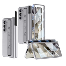 Load image into Gallery viewer, Magnetic Hinge Pen Box Shockproof Phone Case With Screen Protector &amp; Wristband For Galaxy Z Fold6
