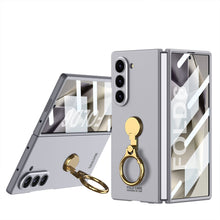 Load image into Gallery viewer, Luxury Shockproof Phone Case With Gold Ring Holder For Galaxy Z Fold 6
