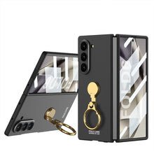 Load image into Gallery viewer, Luxury Shockproof Phone Case With Gold Ring Holder For Galaxy Z Fold 6
