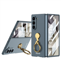 Load image into Gallery viewer, Luxury Shockproof Phone Case With Gold Ring Holder For Galaxy Z Fold 6
