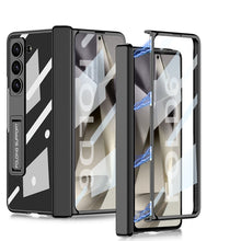 Load image into Gallery viewer, Transparent Magnetic Hinge Bracket Shockproof Phone Case With Screen Protector For Galaxy Z Fold 6/5/4
