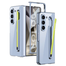 Load image into Gallery viewer, Transparent Electroplating Protective Phone Case With Pen Tray Shell and Film For Galaxy Z Fold6
