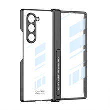 Load image into Gallery viewer, Transparent Magnetic Hinge Bracket Shockproof Phone Case With Screen Protector For Galaxy Z Fold6
