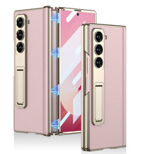 Load image into Gallery viewer, Magnetic Hinge Shockproof Leather Phone Case With Back Screen Protector For Galaxy Z Fold6
