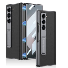 Load image into Gallery viewer, Magnetic Hinge Shockproof Leather Phone Case With Back Screen Protector For Galaxy Z Fold6
