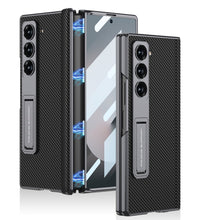 Load image into Gallery viewer, Magnetic Hinge Shockproof Leather Phone Case With Back Screen Protector For Galaxy Z Fold6
