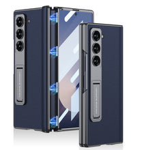 Load image into Gallery viewer, Magnetic Hinge Shockproof Leather Phone Case With Back Screen Protector For Galaxy Z Fold6
