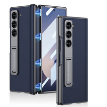 Load image into Gallery viewer, Magnetic Hinge Shockproof Leather Phone Case With Back Screen Protector For Galaxy Z Fold6

