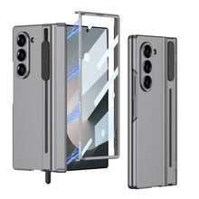 Load image into Gallery viewer, Magnetic Hinge Pen Slot Shockproof Phone Case With Screen Glass Protector For Galaxy Z Fold 6
