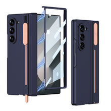 Load image into Gallery viewer, Magnetic Hinge Pen Slot Shockproof Phone Case With Screen Glass Protector For Galaxy Z Fold 6
