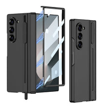 Load image into Gallery viewer, Magnetic Hinge Pen Slot Shockproof Phone Case With Screen Glass Protector For Galaxy Z Fold 6
