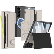 Load image into Gallery viewer, Magnetic Flip Leather Cover Card Holder Anti-Fall Shockproof Phone Case For Galaxy Z Fold6 Fold5

