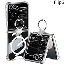 Load image into Gallery viewer, Magnetic All-included Shockproof Phone Cover With Ring Holder For Galaxy Z Flip6 Flip5 Flip4 Flip3
