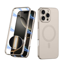 Load image into Gallery viewer, Magnetic 2 in 1  Shockproof iPhone Case With Magsafe With Touch Control Buttons
