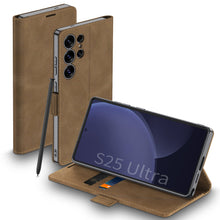 Load image into Gallery viewer, Leather Shockproof Phone Cover For Galaxy S25 Ultra
