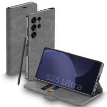 Load image into Gallery viewer, Leather Shockproof Phone Cover For Galaxy S25 Ultra
