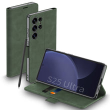Load image into Gallery viewer, Leather Shockproof Phone Cover For Galaxy S25 Ultra

