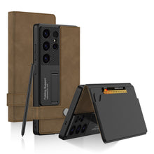 Load image into Gallery viewer, Leather Shockproof Phone Cover For Galaxy S25 S24 S23 Ultra
