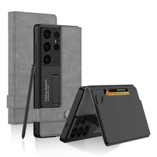 Load image into Gallery viewer, Leather Shockproof Phone Cover For Galaxy S25 S24 S23 Ultra
