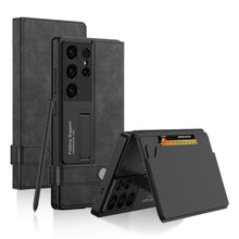 Load image into Gallery viewer, Leather Shockproof Phone Cover For Galaxy S25 S24 S23 Ultra
