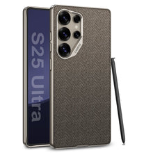 Load image into Gallery viewer, Electroplated Leather Shockproof Phone Case For Galaxy S25 S24 S23 Ultra
