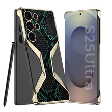 Load image into Gallery viewer, Python Pattern Leather Shockproof Phone Case For Galaxy S25 Ultra
