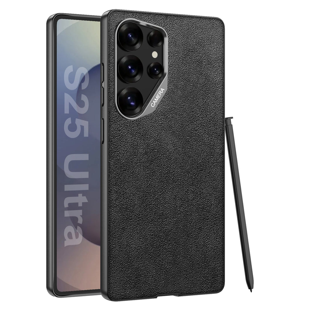 Leather Shockproof Phone Case For Galaxy S25 S24 S23 Ultra