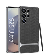 Load image into Gallery viewer, Electroplated Leather Shockproof Phone Case For Galaxy S25 S24 S23 Ultra Plus
