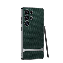 Load image into Gallery viewer, Electroplated Leather Shockproof Phone Case For Galaxy S25 S24 S23 Ultra Plus
