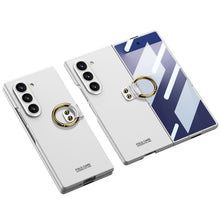 Load image into Gallery viewer, Luxury Leather Shockproof Phone Case With Back Screen Protector For Galaxy Z Fold 6/7
