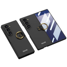 Load image into Gallery viewer, Luxury Leather Shockproof Phone Case With Back Screen Protector For Galaxy Z Fold 6/7
