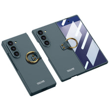 Load image into Gallery viewer, Luxury Leather Shockproof Phone Case With Back Screen Protector For Galaxy Z Fold 6/7
