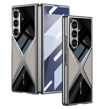 Load image into Gallery viewer, Electroplating Leather Shockproof Phone Case With Screen Protector For Galaxy Z Fold 7/6
