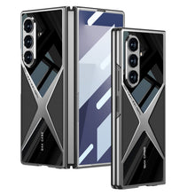 Load image into Gallery viewer, Electroplating Leather Shockproof Phone Case With Screen Protector For Galaxy Z Fold 7/6
