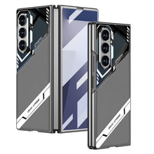 Load image into Gallery viewer, Electroplating Leather Shockproof Phone Case With Screen Protector For Galaxy Z Fold 7/6
