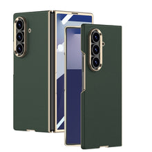 Load image into Gallery viewer, Business-style Electroplated Leather Phone Case For Galaxy Z Fold 7/6/5/4
