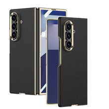 Load image into Gallery viewer, Business-style Electroplated Leather Phone Case For Galaxy Z Fold 7/6/5/4
