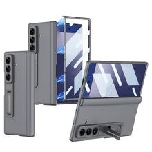 Load image into Gallery viewer, Magnetic Hinge Hidden Bracket All-included Leather Case With Back Screen Protector For Galaxy Z Fold 7/6/5

