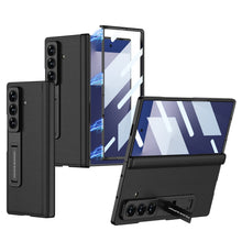 Load image into Gallery viewer, Magnetic Hinge Hidden Bracket All-included Leather Case With Back Screen Protector For Galaxy Z Fold 7/6/5
