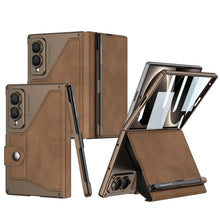 Load image into Gallery viewer, Luxurious Suede Phone Cover With Screen Protector &amp; Pen-slot &amp; Stylus For Galaxy Z Fold8 Wide Ultra

