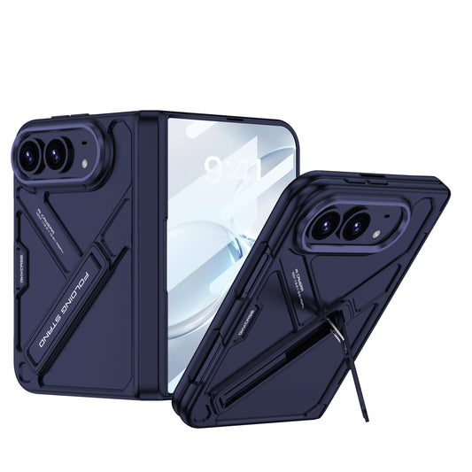 Armor Full-Body Protection Case For iPhone Duo – Hidden Kickstand,Tempered Glass Screen Protector