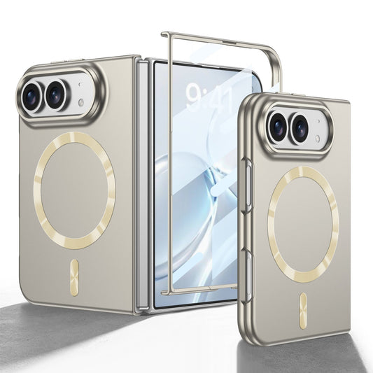 iPhone Duo | Slim Full‑Coverage Phone Case Built-in Tempered Glass Film & Magnetic Ring