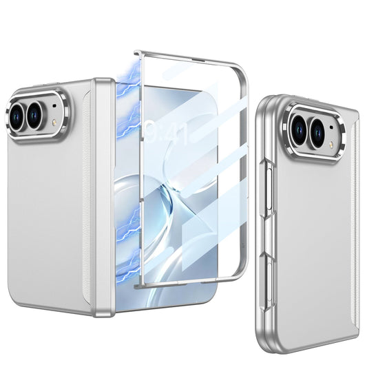 iPhone Duo - Magnetic Hinge Protection Business Cover Built-in Tempered Glass Film