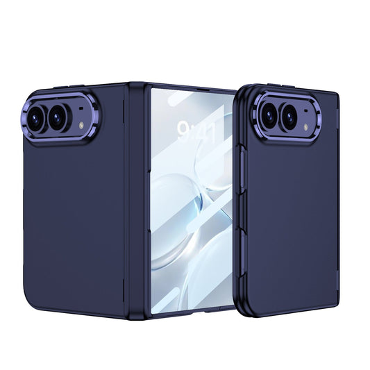 iPhone Duo - Magnetic Hinge Protection Fashion Cover Built-in Tempered Glass Film