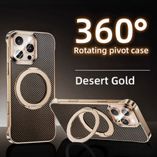 Load image into Gallery viewer, Carbon Fiber Phone Case With Magnetic Bracket For iPhone
