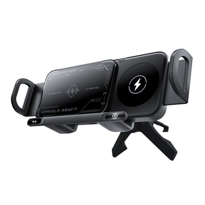 360° Rotating Wireless Car Mount For Galaxy Z Fold & iPhone Duo